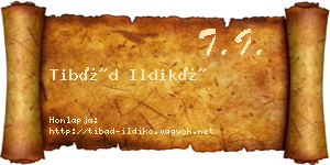 Tibád Ildikó névjegykártya